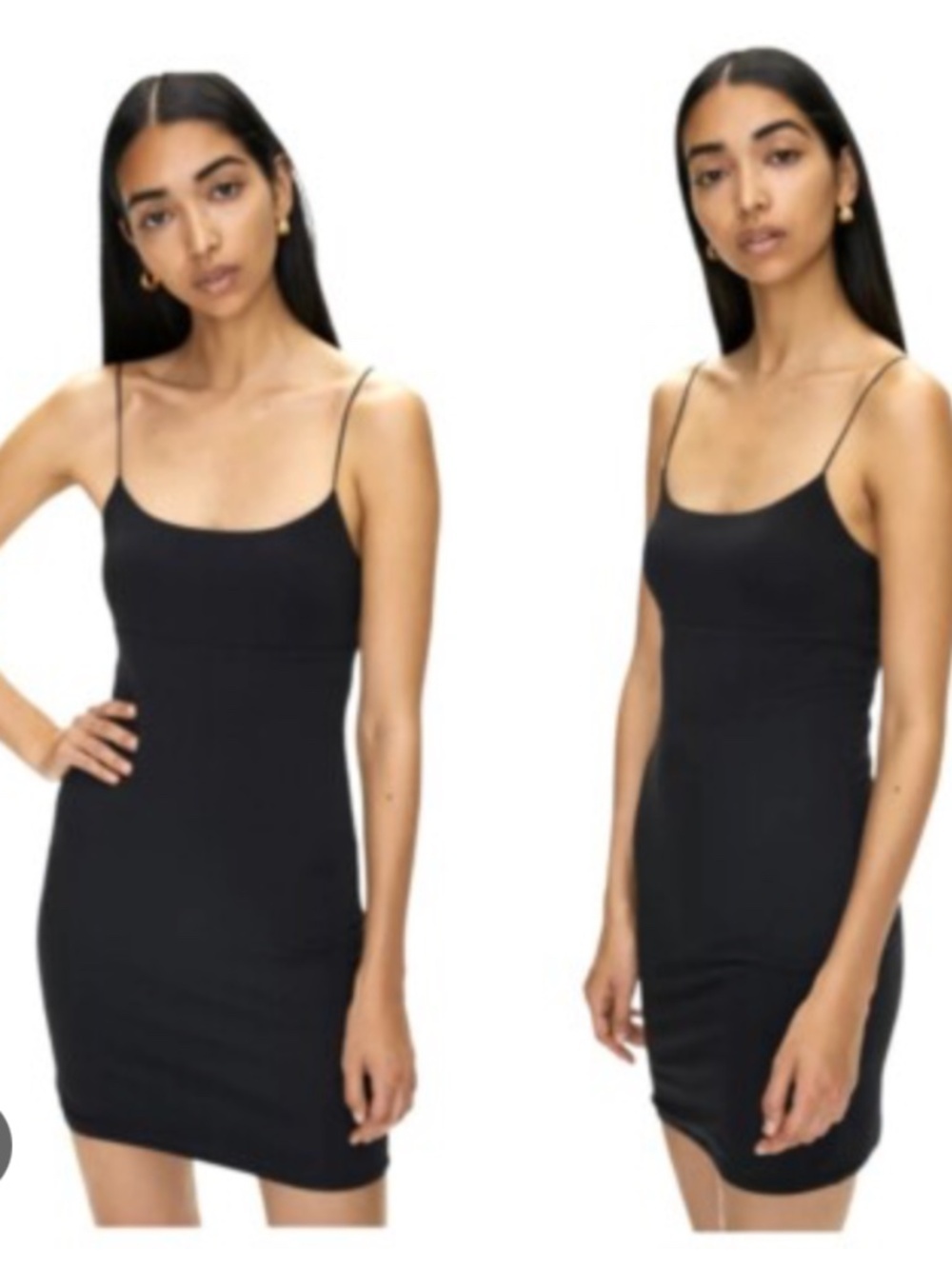 Wilfred Roos Cami Bodycon Dress Spaghetti Straps in black Size Large